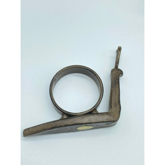 Set of Four Metal Cast Iron Snail Napkin Holders Farmhouse 2.5" H x 1.5" W Retro - Picture 11 of 11